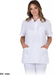 R.E.I.S. LIRA-J - bluza damska ochronna z krótkim rękawem, stójka, 3 kieszenie, dekolt guziczki XL. Brązowe bluzy damskie R.E.I.S., s, bez wzorów, bez ramiączek, bez kaptura. Za 68.78 zł.