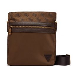 Saszetka Guess. Brązowe torby na ramię męskie Guess, małe. Za 329.99 zł.