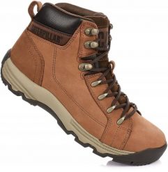 Męskie buty trapery trekkingowe brązowe CATERPILLAR CAT. Brązowe trekkingi męskie CATERPILLAR, na zimę, z materiału, bez zapięcia. Za 429.00 zł.
