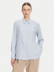 Tommy Hilfiger Koszula WW0WW44045 Błękitny Relaxed Fit. Niebieskie koszule damskie Tommy Hilfiger, bez wzorów, z wiskozy, bez kołnierzyka, bez ramiączek. Za 259.99 zł.