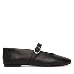 Baleriny Aldo. Czarne balerinki damskie Aldo, bez wzorów, bez obcasa, bez zapięcia. Za 269.99 zł.