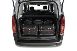 Torby Do Bagażnika Citroen Berlingo M 2018+ 5Szt Kjust. Czarne torby podróżne damskie KJUST, bez wzorów, z kauczuku. Za 1,508.00 zł.
