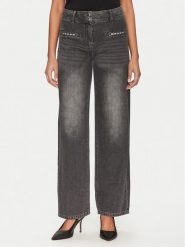 Morgan Jeansy 251-PELI Szary Wide Leg. Szare jeansy damskie Morgan, bez wzorów, z bawełny. Za 199.99 zł.