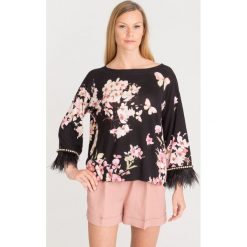 SWETER TWINSET. Czarne swetry nierozpinane damskie Twinset, l, bez wzorów, z bawełny, bez kołnierzyka, bez ramiączek. Za 551.40 zł.