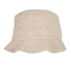 Sztruksowa Czapka Z Daszkiem. Białe czapki damskie FLEXFIT, bez wzorów, ze sztruksu, sportowe. Za 121.99 zł.