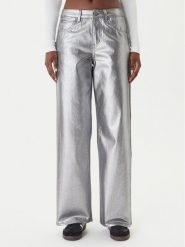 Adidas Jeansy Firebird KD2922 Srebrny Loose Fit. Szare jeansy damskie Adidas, bez wzorów, z bawełny. Za 438.99 zł.