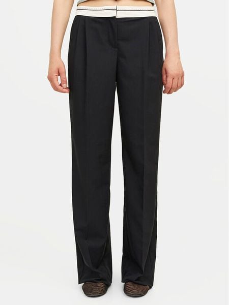 JJXX Spodnie materiałowe Ellis 12261522 Czarny Loose Fit. Czarne spodnie materiałowe damskie JJXX, bez wzorów, z materiału. Za 219.99 zł.