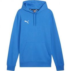 Bluza sportowa męska Puma B23607. Niebieskie bluzy sportowe męskie Puma, m, bez wzorów, z kapturem, do piłki nożnej. Za 186.00 zł.