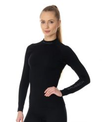 Bluza damska termoaktywna Brubeck EXTREME THERMO. Czarne bluzy damskie Brubeck, l, bez wzorów, z dzianiny, bez ramiączek, bez kaptura. Za 219.99 zł.