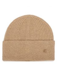 Calvin Klein Czapka LV04F8118G Beżowy. Brązowe czapki damskie Calvin Klein, na zimę, bez wzorów, z wełny. Za 169.99 zł.