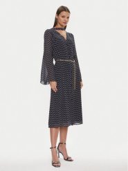 MICHAEL Michael Kors Sukienka codzienna MR4825DBT9 Granatowy Regular Fit. Niebieskie sukienki damskie MICHAEL Michael Kors, na co dzień, l, bez wzorów, z syntetyku, bez kołnierzyka, bez ramiączek, proste. Za 1,139.00 zł.