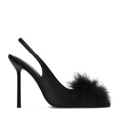 Szpilki Eva Minge. Czarne szpilki damskie Eva Minge, bez wzorów, bez obcasa, na szpilce, bez zapięcia. Za 479.99 zł.