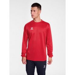Bluza hmlESSENTIAL SWEATSHIRT. Czerwone bluzy męskie Hummel, xl, bez wzorów, sportowe, bez ramiączek, bez kaptura. Za 150.00 zł.