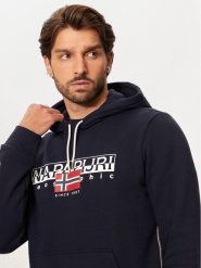 Napapijri Bluza B-Alymer NP0A4I1D Granatowy Regular Fit. Niebieskie bluzy męskie Napapijri, m, bez wzorów, z bawełny, bez ramiączek, bez kaptura. Za 329.99 zł.