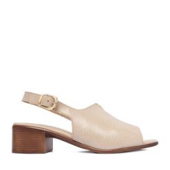 Sandały Lasocki. Brązowe sandały damskie Lasocki, bez wzorów, bez obcasa, na słupku, bez zapięcia. Za 179.99 zł.