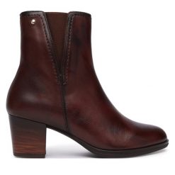Botki Pikolinos. Brązowe botki damskie Pikolinos, bez wzorów, bez obcasa, na słupku, bez zapięcia. Za 759.99 zł.