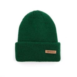 Czapka SINNER Maka Beanie, zielona. Zielone czapki damskie SINNER, na zimę, bez wzorów, sportowe. Za 230.00 zł.