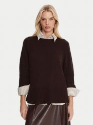 Marella Sweter Alaska 2525366102 Brązowy Regular Fit. Brązowe swetry nierozpinane damskie Marella, l, bez wzorów, z wełny, bez kołnierzyka, bez ramiączek. Za 679.99 zł.