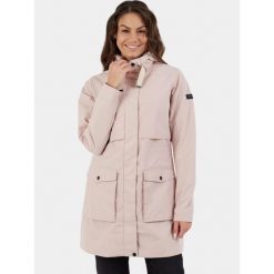 Płaszcz przeciwdeszczowy damski Fundango Zhuri. Brązowe płaszcze damskie FUNDANGO, m, bez wzorów, eleganckie, bez kołnierzyka, bez kaptura. Za 419.90 zł.