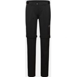 Spodnie damskie Mammut Runbold Zip Off Pants. Czarne spodnie sportowe damskie Mammut, na lato, bez wzorów, sportowe, trekkingowe. Za 606.90 zł.