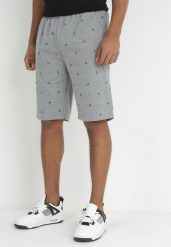 Szare Dresowe Szorty Mehoneli. Szare szorty męskie Born2be, bez wzorów, z dresówki. Za 44.99 zł.