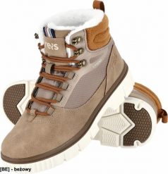 Buty trekkingowe damskie Reis - Buty LIVINGO damskie trzewiki robocze zimowe lekkie wygodne ocieplane futerkiem do pracy górskie wędrówki podeszwa TPR. Brązowe obuwie trekkingowe damskie Reis, bez zapięcia. Za 114.66 zł.