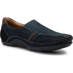 Półbuty LASOCKI FOR MEN MI07-A688-A489-02. Niebieskie półbuty męskie Lasocki For Men, bez wzorów, z nubiku, bez obcasa, bez zapięcia. W wyprzedaży za 159.99 zł.