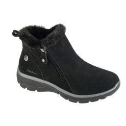 Buty zimowe damskie, Easy Going - High Zip 2. Czarne obuwie trekkingowe damskie Skechers, bez zapięcia. Za 429.99 zł.