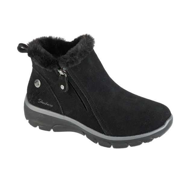 Buty zimowe damskie, Easy Going - High Zip 2. Czarne obuwie trekkingowe damskie Skechers, bez zapięcia. Za 399.99 zł.