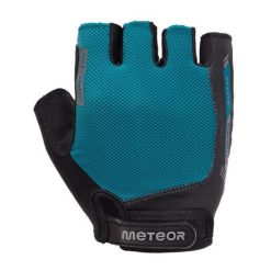 Rękawiczki Rowerowe Unisex Dla Dorosłych MX52. Czarne rękawiczki męskie Meteor, bez wzorów. Za 90.99 zł.