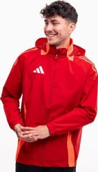 Kurtka męska Adidas Kurtka męska adidas Tiro 24 Competition All-Weather czerwona IR9522 L. Czerwone kurtki męskie Adidas, l, bez wzorów, bez kaptura. Za 246.62 zł.