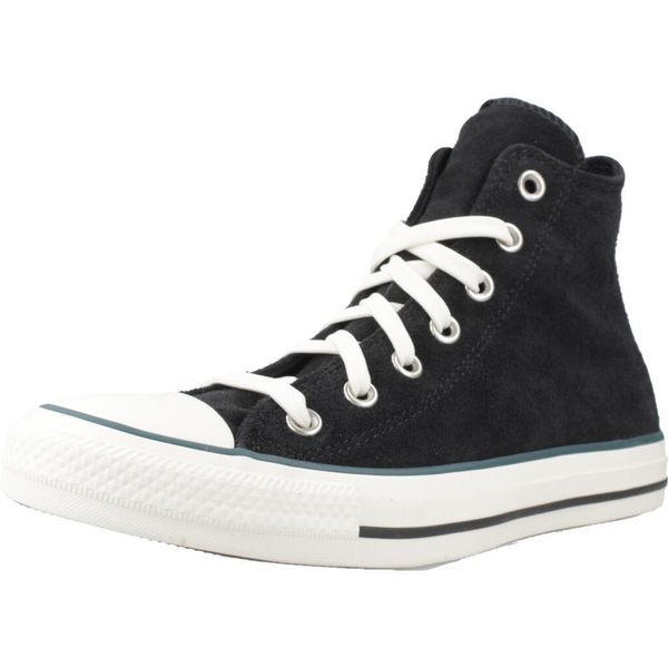 Buty CONVERSE CHUCK TAYLOR ALL STAR CONTRAST SUEDE Czarny. Czarne obuwie trekkingowe damskie Converse, z tkaniny, bez zapięcia. Za 362.47 zł.