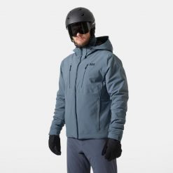 Kurtka narciarska Helly Hansen Alpha 4.0. Niebieskie kurtki sportowe męskie Helly Hansen, na zimę, m, bez wzorów, bez kaptura, narciarskie. W wyprzedaży za 1,812.80 zł.