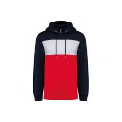Bluza z kapturem Kariban. Białe bluzy damskie KARIBAN, l, bez wzorów, z bawełny, bez ramiączek, z kapturem. Za 234.50 zł.
