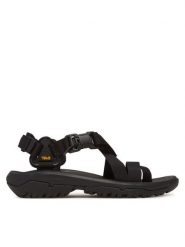 Teva Sandały Hurricane Terra 1169431 Czarny. Czarne sandały damskie Teva, bez wzorów, z materiału, bez obcasa, bez zapięcia. Za 399.99 zł.