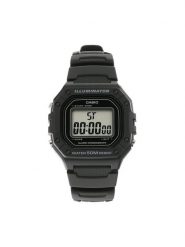 Casio Zegarek W-218H -1AVEF Czarny. Czarne, cyfrowe zegarki męskie Casio, bez wzorów. Za 179.99 zł.