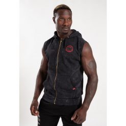 Silverdale Bluza z kapturem bez rękawów - Czarny. Czarne bluzy męskie GORILLA WEAR, m, bez wzorów, z kapturem, na fitness i siłownię. Za 297.00 zł.