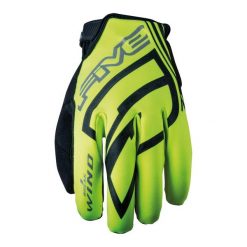 Rękawiczki WB (WIATROWNICA) - FLUO ŻÓŁTE - L/10. Żółte rękawiczki damskie FIVE GLOVES, bez wzorów. Za 165.00 zł.