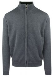 Męski Sweter Rozpinany, Miękki i Delikatny Materiał - Brave Soul - Grafit. Szare swetry męskie Brave Soul, l, bez wzorów, z materiału, biznesowe, bez kołnierzyka, bez ramiączek. Za 119.00 zł.