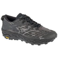 Buty sportowe Sneakersy męskie, Wave Mujin LS GTX. Czarne buty sportowe męskie Mizuno, bez wzorów, bez zapięcia, trekkingowe, mizuno wave. Za 749.99 zł.