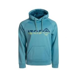 Bluza z kapturem unisex DUERO V2 z logo i kieszenią z przodu. Niebieskie bluzy damskie IZAS, l, bez wzorów, sportowe, bez ramiączek, z kapturem. Za 226.04 zł.