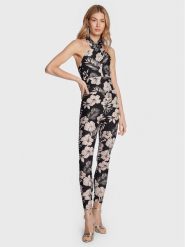 Pinko Kombinezon Taccagno 100743 A0OQ Czarny Slim Fit. Czarne sukienki damskie Pinko, l, bez wzorów, z syntetyku, bez kołnierzyka, bez ramiączek. Za 669.99 zł.