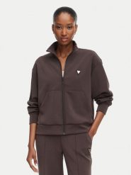Guess Bluza V6YQ17 K4313 Brązowy Regular Fit. Brązowe bluzy damskie Guess, s, z aplikacjami, z syntetyku, bez ramiączek, bez kaptura. Za 394.99 zł.
