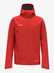 Kurtka z membraną męska Mammut Crater Light HS Hooded Jacket. Czerwone kurtki męskie Mammut, l, bez wzorów, z gore-texu, bez kaptura. Za 1,464.35 zł.