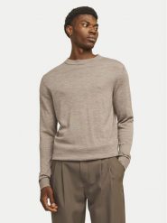 Jack & Jones Sweter Merino 12216817 Szary Regular Fit. Szare swetry męskie Jack & Jones, m, bez wzorów, z wełny, bez kołnierzyka, bez ramiączek. Za 219.99 zł.