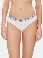 HUGO Komplet 3 par fig klasycznych Triplet Brief Stripe 50480157 Biały. Białe majtki damskie Hugo, z bawełny. Za 119.99 zł.