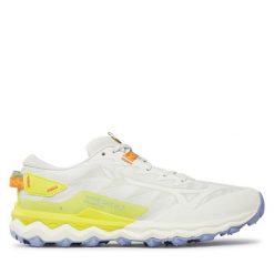 Buty do biegania Mizuno. Białe obuwie sportowe damskie Mizuno, bez wzorów, bez zapięcia, do biegania, mizuno wave. Za 309.99 zł.