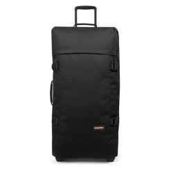Dorosły Walizka Na Kółkach Eastpak Tranverz. Czarne walizki damskie Eastpak, bez wzorów, z poliesteru. Za 742.50 zł.