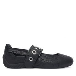 Baleriny Puma. Czarne balerinki damskie Puma, bez wzorów, bez obcasa, bez zapięcia. Za 399.99 zł.