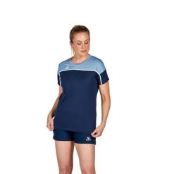 Damski jersey Erima Change. Niebieskie koszulki sportowe damskie Erima, bez wzorów, z jersey, bez ramiączek, do piłki nożnej. Za 184.50 zł.